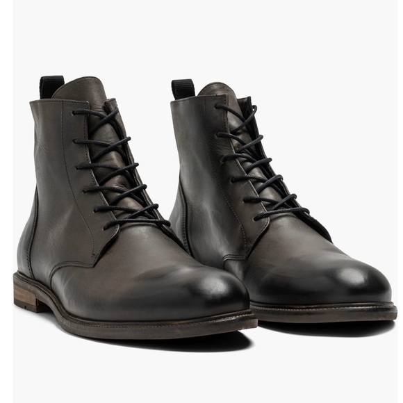 NEW Rodd & Gunn Leather Boots Portal Military Mens US 8 : EU 41 $238 Anthracite